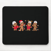 Cute Gingerbread Nurse Christmas Design Medical Hu Mousepad (Vorne)