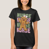 Cute Gingerbread Nurse Christmas Shirt (Vorderseite)