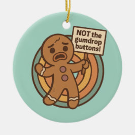 Cute Gingy Gingerbread Christmas Ornament