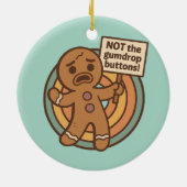 Cute Gingy Gingerbread Christmas Ornament (Hinten)