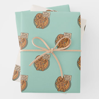 Cute Gingy Gingerbread Christmas Wrapping Paper Geschenkpapier Set