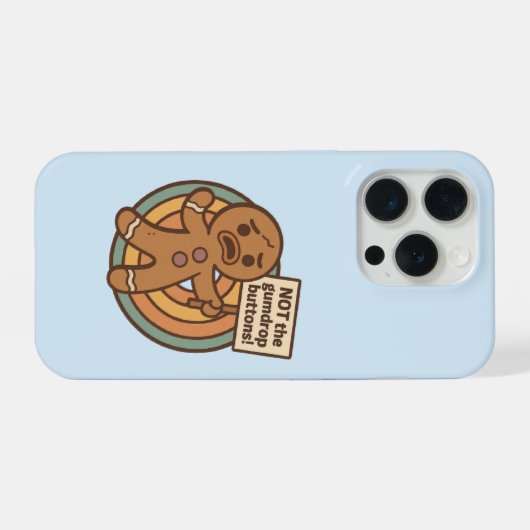 Cute Gingy Gingerbread Phone Case Christmas Gift iPhone Hülle (Rückseite (Horizontal))