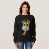 Cute Giraffe Animal Face Africa Zoo Safari 1 Sweatshirt (Vorne ganz)