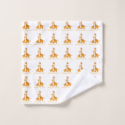 Cute Giraffe - Bathroom Towel Set (Waschlappen)