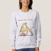 Cute Giraffe Christmas – Hand-Drawn Art Sweatshirt (Vorderseite)