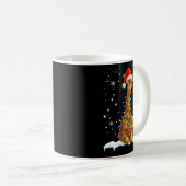 Cute Giraffe Christmas Light Funny Giraffe Lover X Kaffeetasse (VorderseiteRechts)