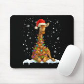 Cute Giraffe Christmas Light Funny Giraffe Lover X Mousepad (Mit Mouse)