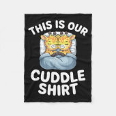 Cute Giraffe Couple This Is Our Cuddle Fleecedecke (Vorderseite)