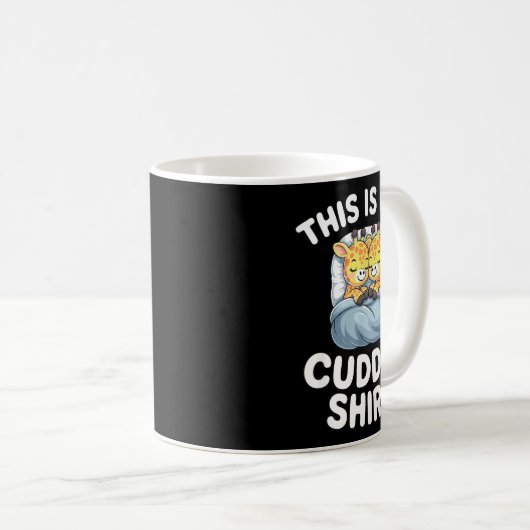 Cute Giraffe Couple This Is Our Cuddle  Kaffeetasse (VorderseiteRechts)