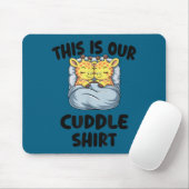 Cute Giraffe Couple This Is Our Cuddle  Mousepad (Mit Mouse)
