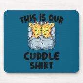Cute Giraffe Couple This Is Our Cuddle Mousepad (Vorne)