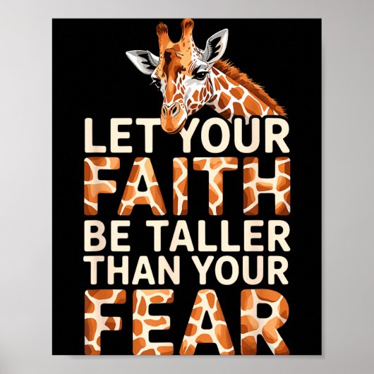 Cute Giraffe Design For Men Women Adult Safari Gir Poster (Vorne)