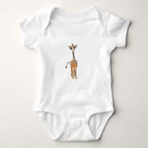 Cute Giraffe drawing, safari animals  Baby Strampler