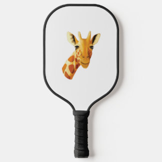 Cute giraffe face beautiful safari  pickleball schläger