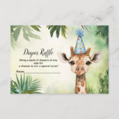 Cute Giraffe Jungle Baby Shower Party Beautiful Begleitkarte (Vorderseite)
