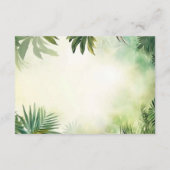 Cute Giraffe Jungle Baby Shower Party Beautiful Begleitkarte (Rückseite)