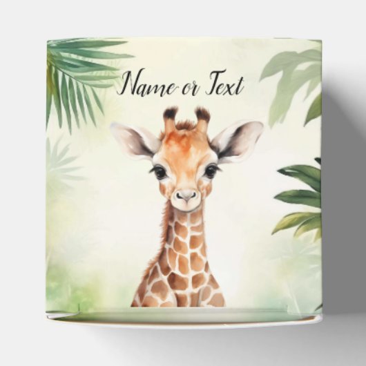 Cute Giraffe Jungle Baby Shower Party Beautiful Geschenkschachtel (Oben)