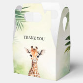 Cute Giraffe Jungle Baby Shower Party Beautiful Geschenkschachtel (Geöffnet)