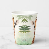 Cute Giraffe Jungle Baby Shower Party Beautiful Pappbecher (Rechts)