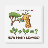 Cute Giraffe Math Magnet for Kids (Vorne)