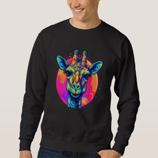 Cute Giraffe Men Women Kids 18 Sweatshirt (Vorderseite)