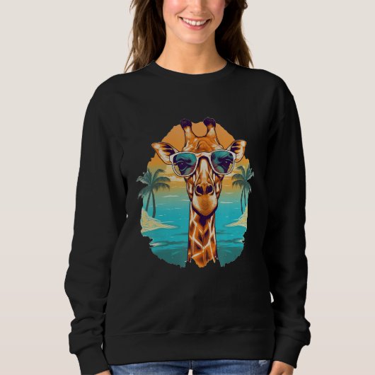 Cute Giraffe Men Women Kids 20 Sweatshirt (Vorderseite)