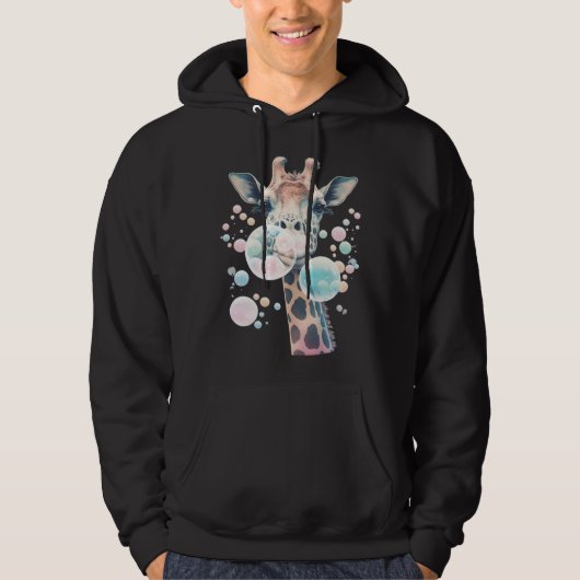 Cute Giraffe Men Women Kids 3 Hoodie (Vorderseite)