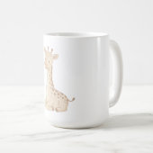 Cute Giraffe Mug – Neutral Safari Animal Cup Kaffeetasse (VorderseiteRechts)