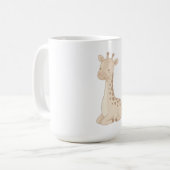 Cute Giraffe Mug – Neutral Safari Animal Cup Kaffeetasse (Vorderseite Links)