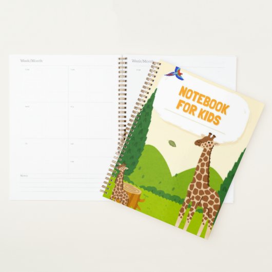 Cute Giraffe Notebook for Kids – Fun Animal Cover, Planer (Anzeige)