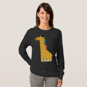 Cute Giraffe Piano Music T-Shirt (Vorne ganz)