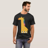 Cute Giraffe Piano Music T-Shirt (Vorne ganz)