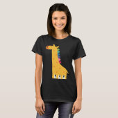 Cute Giraffe Piano Music T-Shirt (Vorne ganz)