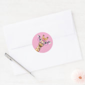Cute Giraffe with Pink Glasses Aesthetic Sticker (Umschlag)