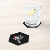 Cute Giraffe With Santa Hat Merry Xmas Giraffe Lov Untersetzer (Vor Ort)