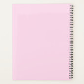 Cute Girl Boss Pink and Red Monogram Year Planer (Rückseite)