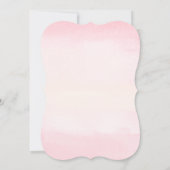 Cute Girl Bunny Baby Shower Invitation Einladung (Rückseite)