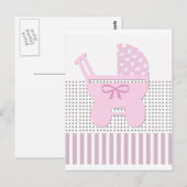 Cute Girl Carriage Postkarte (Vorne/Hinten)