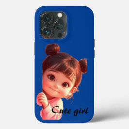 Cute Girl Cartoon - Adorable und stilvoll Case-Mate iPhone Hülle