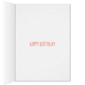 Cute girl cartoon book lover bookworm birthday (Innen (Rechts))