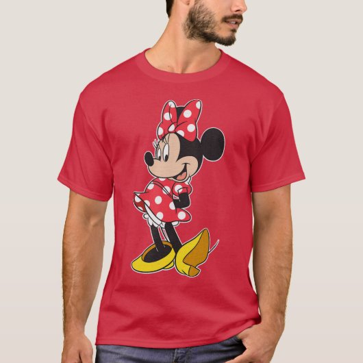 Cute Girl Cartoon Mouse Pose friend T-Shirt (Vorderseite)
