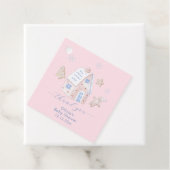 Cute Girl Gingerbread Village Baby Shower Geschenkanhänger (Beispiel)