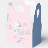Cute Girl Gingerbread Village Baby Shower Geschenkschachtel (Offen)
