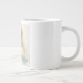 Cute Girl Hugging Bunny Mug Jumbo-Tasse (Rechts)