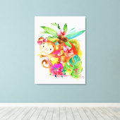 Cute Girl Monkey Climbing Tree Leinwanddruck (Insitu (Holzboden))