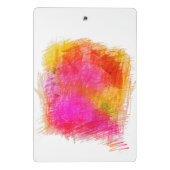 Cute Girl Monkey Climbing Tree Mini Klemmbrett (Rückseite)