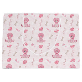 Cute Girls Birthday Pink Dinosaur Große Geschenktüte