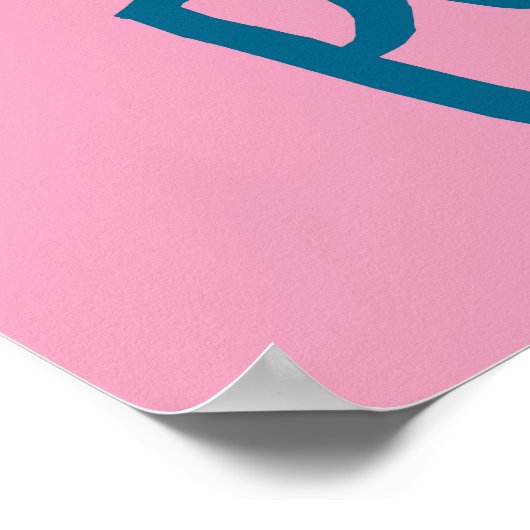 Cute girls poop too | Funny & decorative art Poster (Ecke)