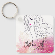 Cute Girly Blush Rosa Funkelnde Glitter-Makeup QR