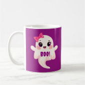 Cute girly Boo! Ghost Kaffeetasse (Links)
